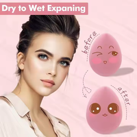 Ms.miau Éponge de maquillage personnalisée haute densité, sans latex, douce, écologique, pour le maquillage liquide et crème, finition professionnelle, lavable