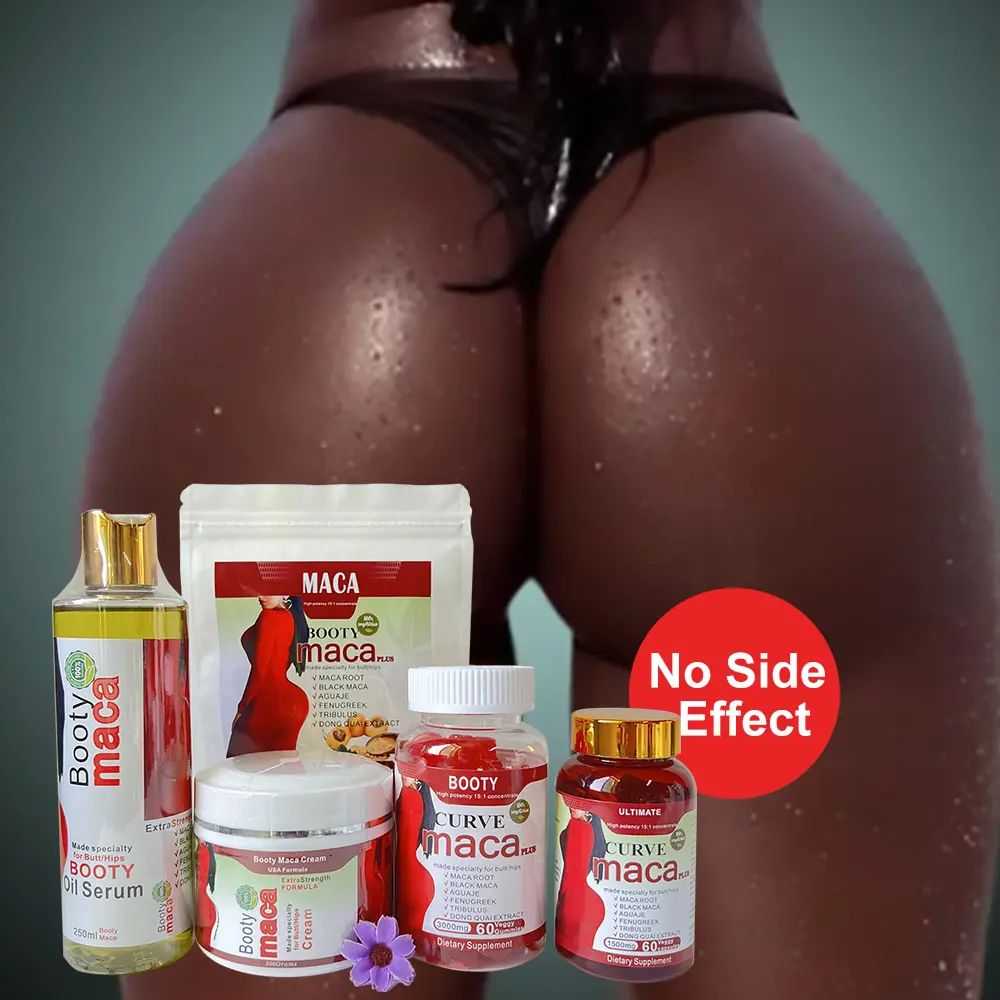 Produtos mais vendidos 2023 Big Butt Oil Aguaje Ultimate Maca Quadris e Nádegas Óleo Creme Booty Curves Butt Enlargement Set