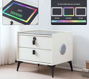 Hiện đại đầu giường da kết thúc thông minh đầu giường với không dây sạc LED ánh sáng nội thất phòng ngủ - Product Image 3