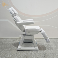Ensemble de fauteuil de massage commercial et table de massage électrique de luxe, lit cosmétique professionnel pour salon de beauté avec mousse à mémoire de forme