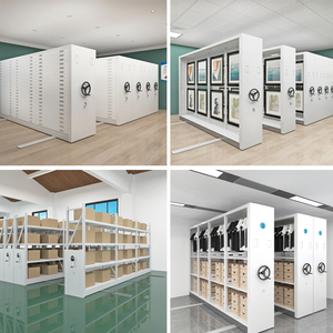 Hiện đại thông minh kim loại kệ lưu trữ di động dày đặc máy nén cuốn sách tủ hồ sơ với điều khiển thông minh hệ thống kệ nhỏ gọn - Product Image 6