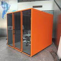 Cabine insonorisée mobile à prix réduit, directement de l'usine, détachable, acoustique, pour diffusion en direct et enregistrement, idéale pour le bureau et la maison