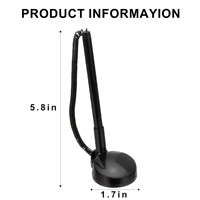 Stylo de comptoir personnalisé avec logo, base adhésive et chaîne, pour bureau de réception, idéal comme cadeau promotionnel