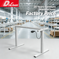 Pied de bureau réglable en hauteur à prix d'usine avec poutre télescopique pour table de bureau à domicile