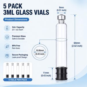 Cartouche en verre vide pour injection par stylo de 1,5 ml, 3 ml, 5 ml – Flacon médical en verre à vendre - Product Image 2