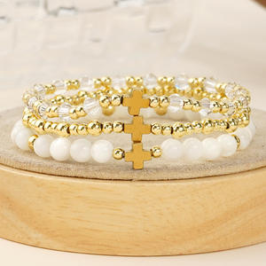 <span class=keywords><strong>Para</strong></span> <span class=keywords><strong>SHEIN</strong></span> mujer Bohemia CCB moda luz lujo fiesta pulsera oro mariposa Concha piedra cobre <span class=keywords><strong>cuentas</strong></span> explosivas creativas - Product Image 1