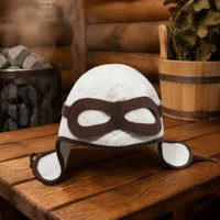 Chapeau de sauna en feutre de laine pure, évacuation naturelle de l'humidité, réduit l'inconfort du cuir chevelu sous les fortes températures