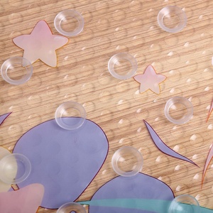Tapis de sol antidérapant et résistant à l'eau pour salle de bain, motif dessin animé, 69x39cm, pour enfants, ne se décolore pas, lavable en machine - Product Image 5