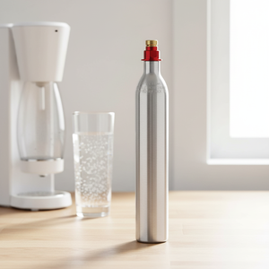 Certificat EN ISO7866 TPED, cylindre de CO2 haute pression en aluminium <span class=keywords><strong>Sodastream</strong></span> 0,6L, <span class=keywords><strong>bouteille</strong></span> de CO2 pour boissons gazeuses - Product Image 1