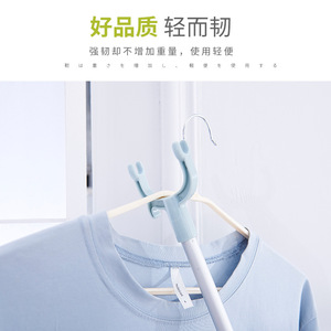 Telescopic Aluminum <b>Clothes</b> <b>Rack</b> Standing Hook Type For Wardrobe Clothing Drying - Product Image 1