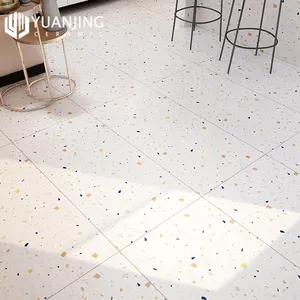 Coloured Cement Based Terrazzo With A Light Decor Of White Marble Terrazzon Tiles Terrazzon Flooring