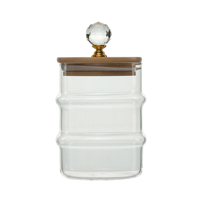 High Borosilicate Bamboo Covered <strong>Storage</strong> <strong>Jar</strong> <strong>Kitchen</strong> Glass sealed <strong>Jar</strong> Bamboo Knot Style Creative <strong>Storage</strong> <strong>Jar</strong> - Product Image 4