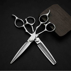 VG10 Hairdressing Scissors 6 Inch Flat Shears Thinning Shears Professional Haircut Tools For Barbers Salon Use - Product Image 1
