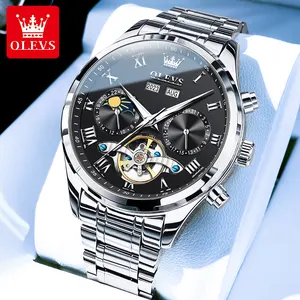 Olevs 7005 Classy Date Display in Stock Business Watch Made in prc Mens Quartz Watches Nice Stainless Steel Band Waterproofing