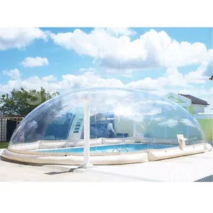 Outdoor Customized Transparent Clear Waterproof PVC Swimming Pool Dome Kit Cover Inflatable Swimming Pool Cover Tent Covers