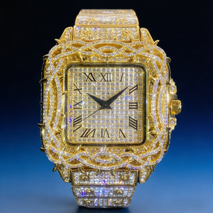 High Quality Custom VVS Full Inlaid Moissanite Luxury <b>Watch</b> | Shiny Even in Natural Light | Hip Hop Style Men's Business <b>Watch</b> - Product Image 6