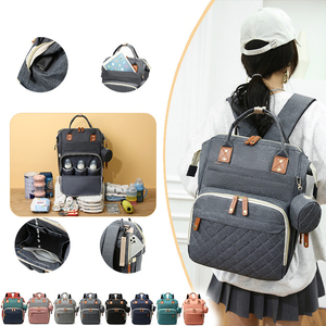 Sac à langer multifonctionnel pour bébé Sac à langer pour maman Sacs à langer pour bébé avec sangles pour poussette Sac à langer sac à dos - Product Image 2