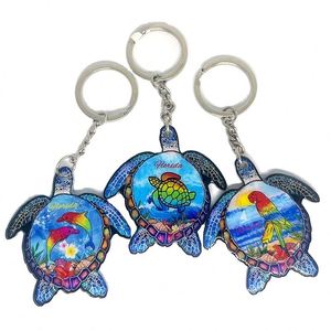 Custom Style Keychain Travel Souvenir Keychain Oceans Tourist Decoration Key Ring for Purse <b>Backpacks</b> Handbags Acrylic Keychain - Product Image 1