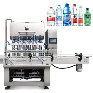 Stainless steel 2 4 6 8 10 nozzles Shampoo body lotion facial cream cheese ketchup gel PE PET PP bottle liquid fill machine
