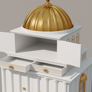 Large Wooden Vintage Rectangle Luxury <strong>Jewelry</strong> Storage Organizer <strong>Box</strong> Boite a Bijoux Tancy TS-715 Engraved Printing Other Closure - Product Image 3