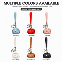 Mini porte-monnaie porte-clés, jolie pochette, breloque de sac, petite étui pour écouteurs, porte-clés, porte-monnaie, dragonne de protection confortable