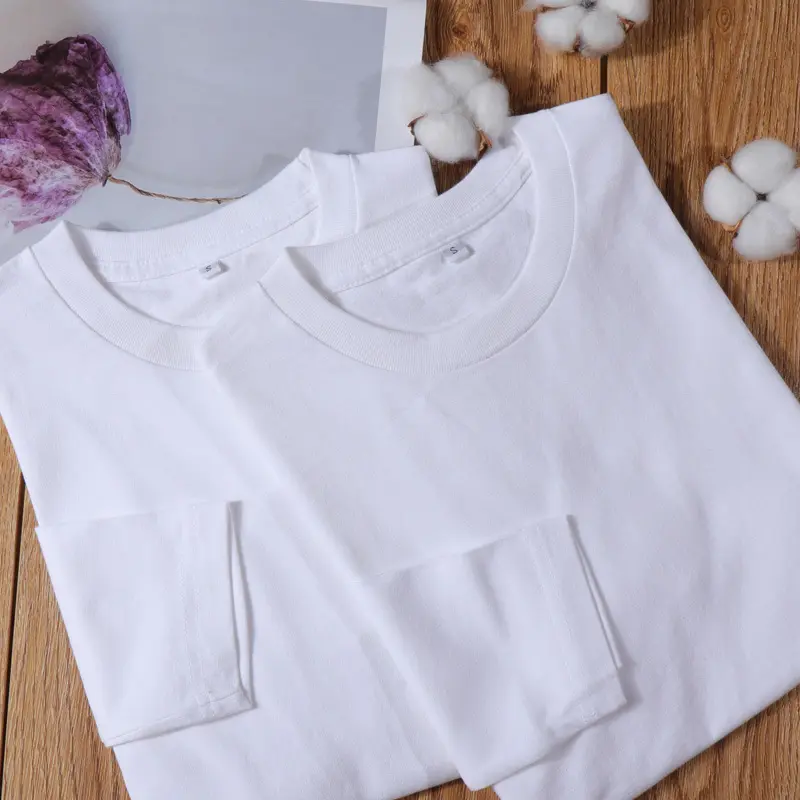 MT2256 High Quality Low OEM MOQ Custom Wholesales Unisex 100% Cotton Blank Long Sleeve T Shirt For Men