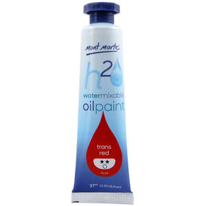 Mont Marte su karıştırılabilir yağlı boya 37ml - Trans kırmızı - Product Image 1