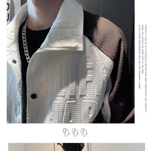 Nueva Chaqueta Tipo Polo de Primavera Otoño para Hombre, Tendencia de Moda Avanzada, Diseño Elegante y Versátil - Product Image 5