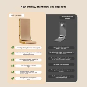 Tiragraffi per Gatti a Parete a L di Alta Qualità, in Cartone Ondulato, Resistente, Giocattolo per Affilare le Unghie, Offerta Speciale - Product Image 4