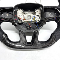 Volant en cuir en fibre de carbone personnalisé conçu pour les modèles Dodge Challenger Hellcat Challenger SRT RT Series Charger
