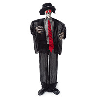 2026 Halloween Station Ghost Costume Électrique Lumineux Oscillant, Accessoire de Décoration et d'Affichage pour Salle d'Évasion, Bar et Scène d'Horreur