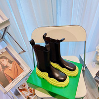 Nouvelle tendance OEM ODM Bottines Chelsea en cuir de veau de luxe pour femmes et filles, cadeau