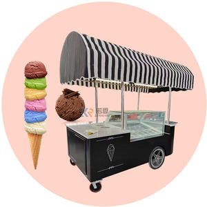 2025 Popular High Quality Mobile Ice Cream Fish and Chips Equipment Mobile Food Truck Refrigerated Mobile Bbq Food <b>Cart</b> - Product Image 4