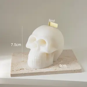Hallows' Day wholesale paraffin wax dead human skeleton candle for promotion decoration memorial