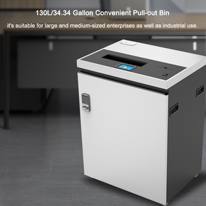 CM-3500 24 giờ không ngừng văn phòng nhiệm vụ nặng nề A3 giấy Shredder 50 tấm cắt chéo P4 CD DVD băm nhỏ Máy 160L khối lượng lớn - Product Image 5