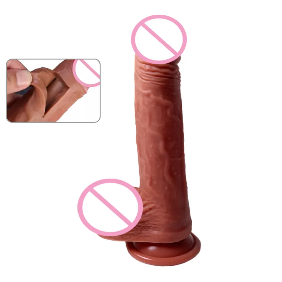 Yapay Penis sıvı silikon yapay Penis kadınlar için büyük 22cm büyük Penis vajina kadın mastürbasyon lezbiyen Gay erkek Dildos seks oyuncaklar