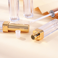 CY247 en stock liquide rouge à lèvres contenant 5ml or rose or clair vide brillant à lèvres tube