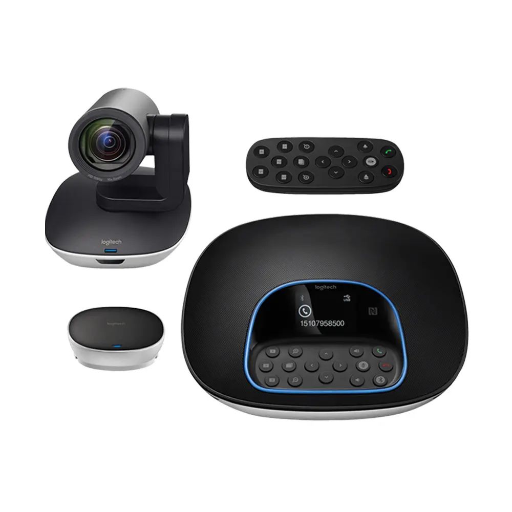 كاميرا لوجيتك CC3500e 1080p الجديدة, للاجتماعات الخاصة ، مزودة بشبكة لعقد مؤتمرات فيديو مخصصة للاجتماعات