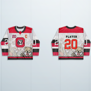 Jersey hoki Roller produksi dipercepat pakaian rol kaus hoki Inline pemuda untuk pria - Product Image 6