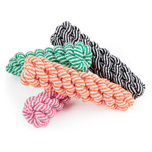 Toptan el yapımı yumuşak pamuk halat oyuncakları Pet çiğnemek sopa ucuz köpek oyuncaklar köpek diş temizleme - Product Image 3