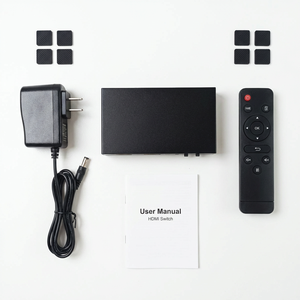 สวิตช์แยกสัญญาณ <span class=keywords><strong>HDMI</strong></span> 4K 2 เข้า 4 ออก <span class=keywords><strong>HDMI</strong></span> 1.4 HDCP <span class=keywords><strong>2x4</strong></span> ตัวแปลงสัญญาณวิดีโอ พร้อมรีโมท IR สำหรับทีวี จอภาพ โปรเจคเตอร์ ใช้ในบ้าน/สำนักงาน - Product Image 1