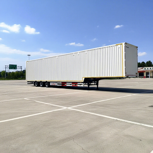 Semirremolque de Caja de Acero de 3 Ejes para Transporte de Carga a Granel y Contenedores con Logística <span class=keywords><strong>Express</strong></span> - Product Image 1