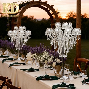 Lampada <span class=keywords><strong>da</strong></span> <span class=keywords><strong>Tavolo</strong></span> in Cristallo a 15 Teste Stile Europeo, Lussuosa Decorazione per Hotel, Camera <span class=keywords><strong>da</strong></span> Letto, Matrimoni, Soggiorno e Villa - Product Image 1