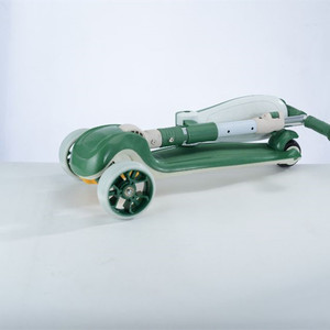 Patinete plegable 2 en 1 con barra de empuje y asiento para niños de 3 a 6 años con altura ajustable y función de asiento. - Product Image 3