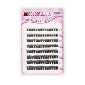 Wholesale Cluster <b>Lashes</b> <b>Kit</b> Custom Logo Manga Wispy d Curl Natural Segment Faux Mink <b>Lash</b> Clusters - Product Image 1