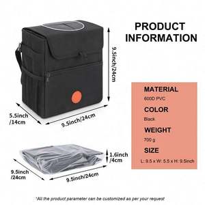 Échantillon gratuit 100% Poubelle de voiture améliorée étanche Poubelle de voiture étanche Poubelle polyvalente pour sac poubelle de voiture - Product Image 2