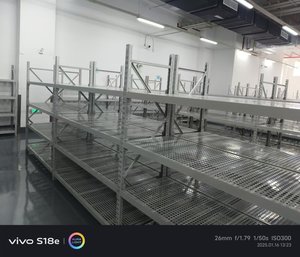 הסיטונאי כבד מחורר פלדה מדפים מדף 3000 ק "ג קיבולת בגדלים מותאמים אישית & ציפויים תעשייתיים טרום מגולוון מדפים מגולוון - Product Image 4