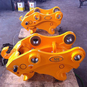 Acoplador Hidráulico de Enganche Rápido para Excavadora con Rodamiento Amarillo - Product Image 1