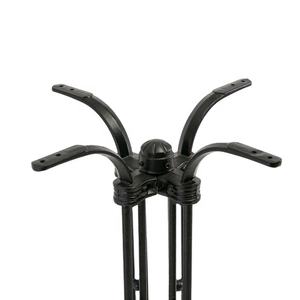 قاعدة WEKIS للطاولات, قاعدة طعام سوداء كبيرة ، ذات إطار متقاطع ، قاعدة مستديرة ، قاعدة قهوة ، مصنوعة من الحديد الزهر ، قواعد طاولة المطعم المعدنية - Product Image 3