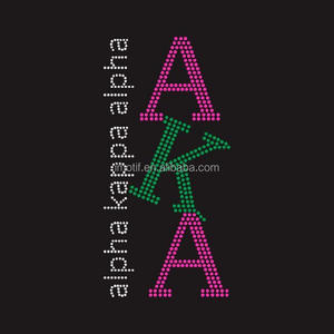 Alias è il mio Versary confraternita regali Hot Fix Design ferro su motivo di trasferimento di strass personalizzato AKA sorellanza - Product Image 5